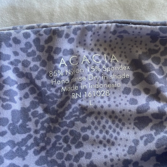 Acacia swimsuit bottoms purple snake print - size large - good condition - Picture 2 of 2